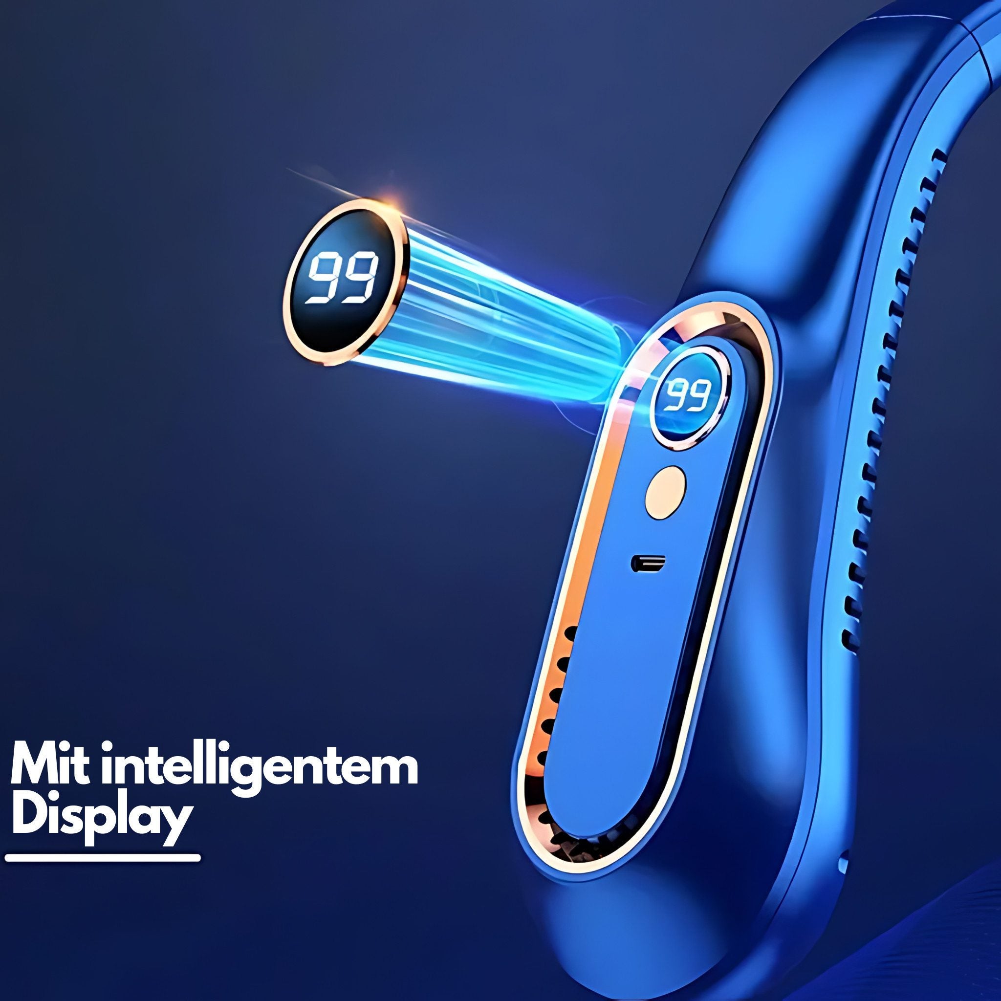 AuraSense tragbarer Nackenventilator - Sommer-Trend
