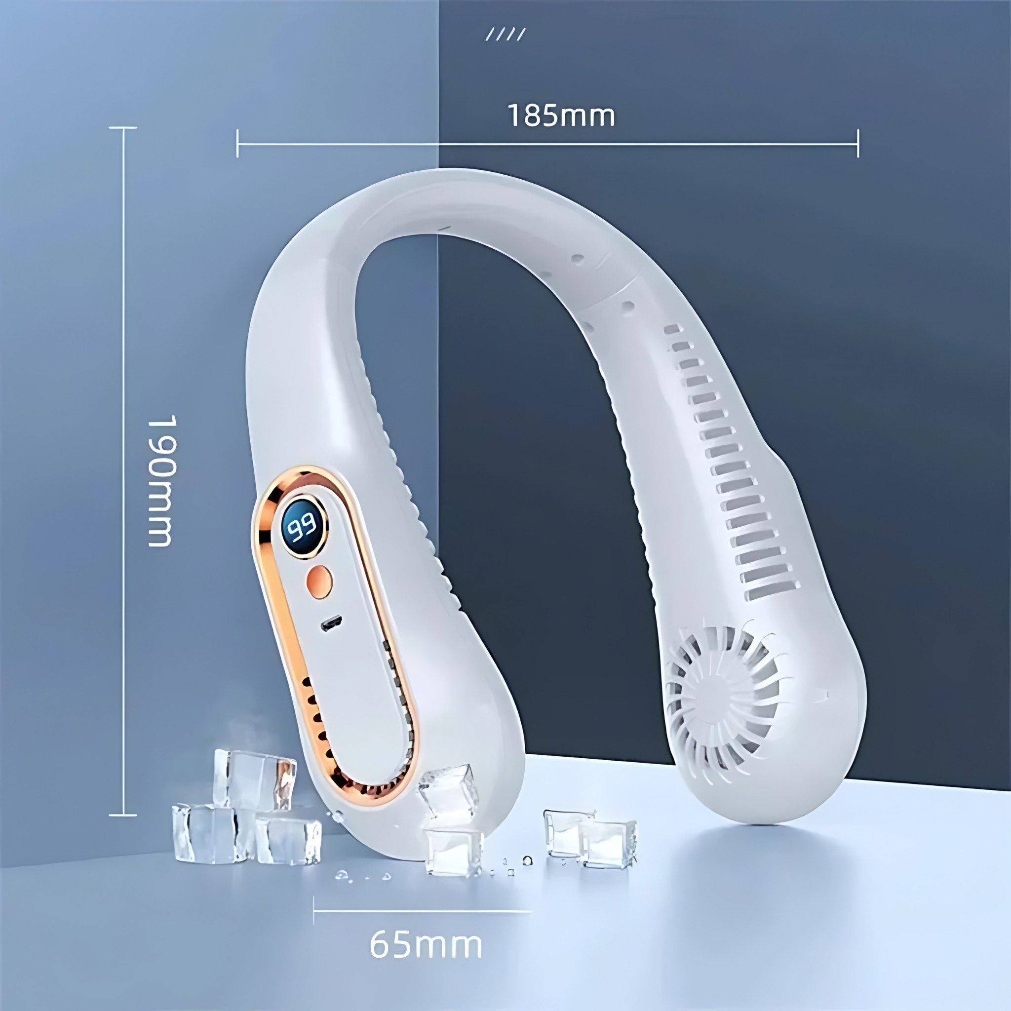 AuraSense tragbarer Nackenventilator - Sommer-Trend
